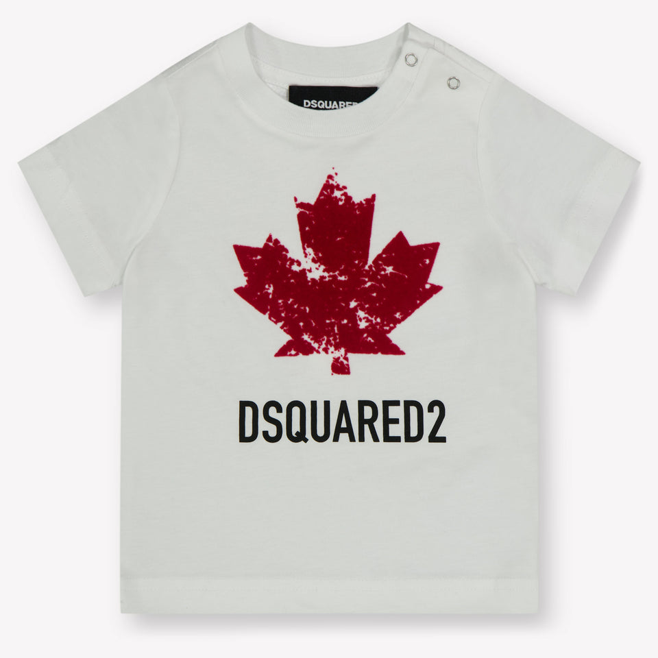 Dsquared2 Baby Unisex T-Shirt In Wit