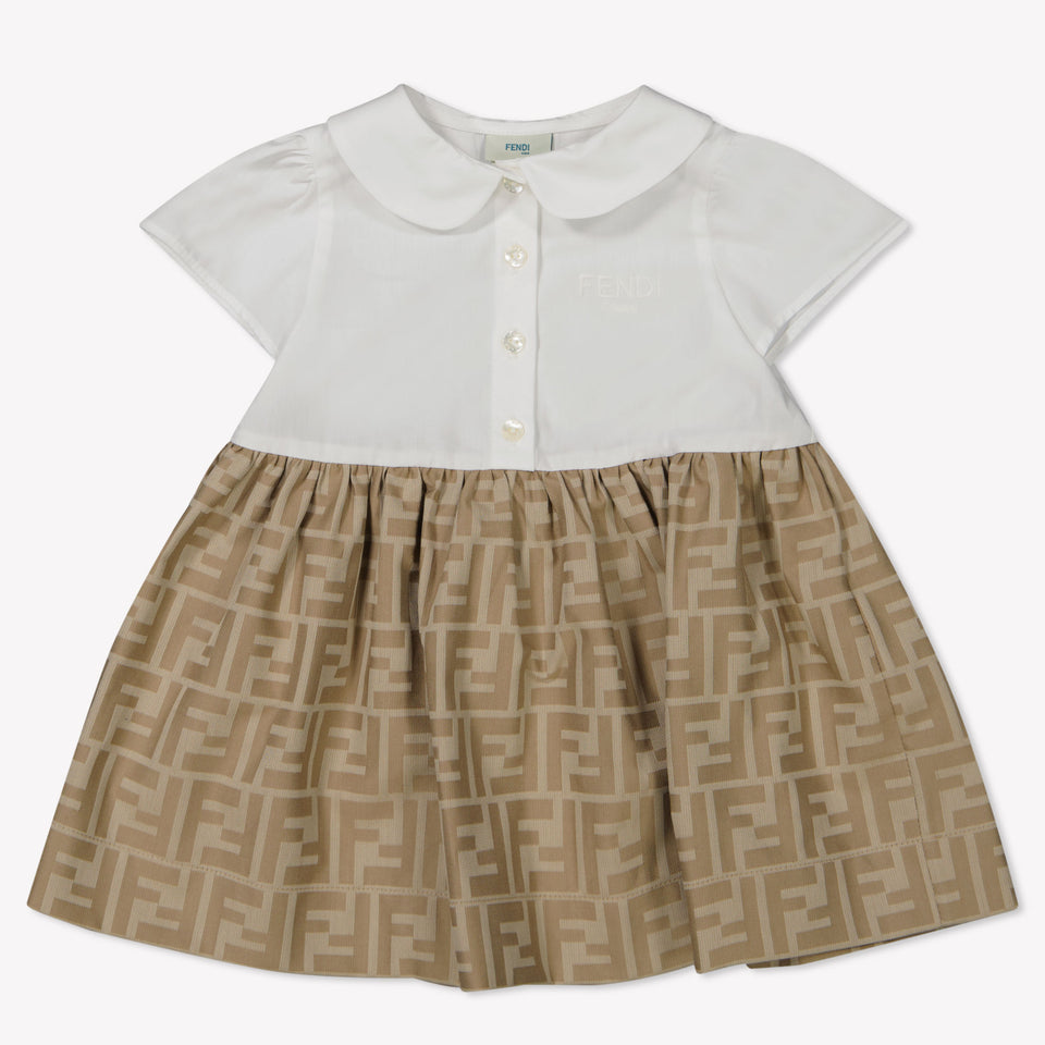 Fendi Baby Girls Dress  Beige