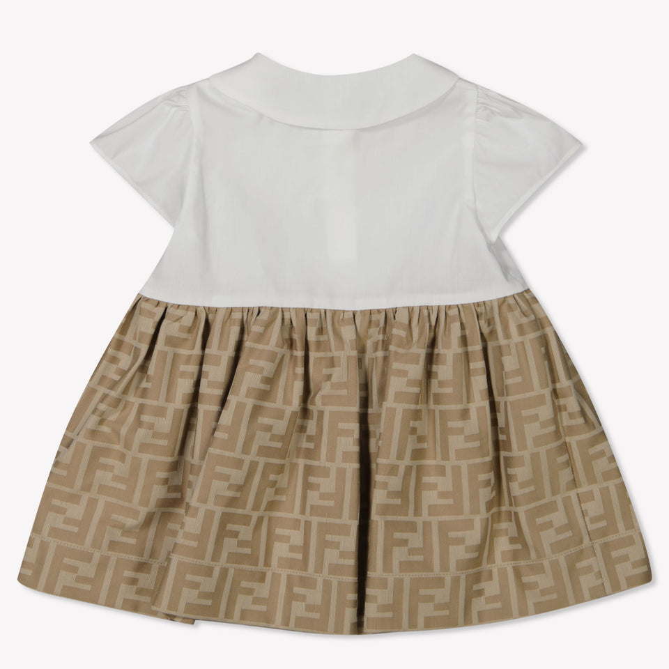 Fendi Baby Girls Dress  Beige