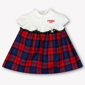 Fendi Baby Meisjes Jurk In Rood