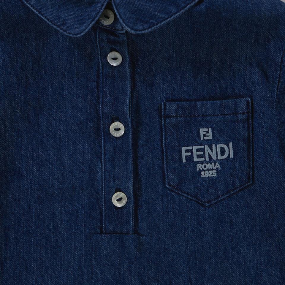 Fendi Baby Girls Dress  Navy