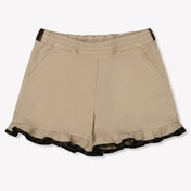 Fendi Baby Meisjes Shorts In Beige