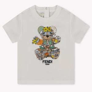 Fendi Baby Boys T-Shirt  White