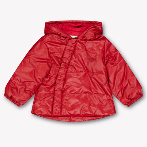 Fendi Baby Unisex Winterjas In Rood