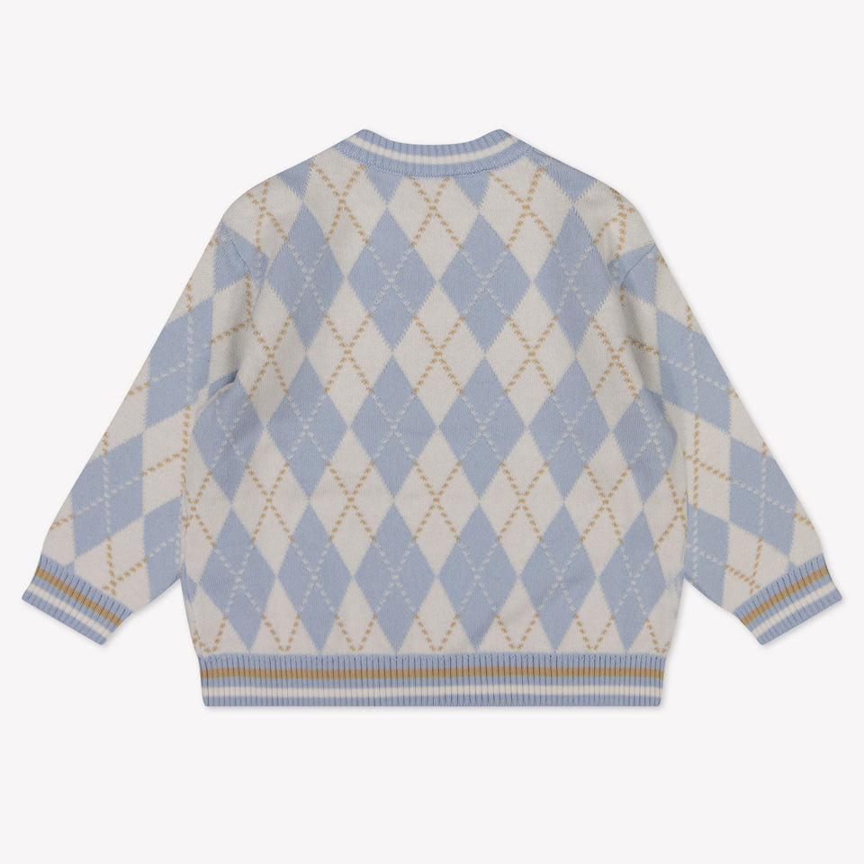 Fendi Baby Unisex Trui In Licht Blauw