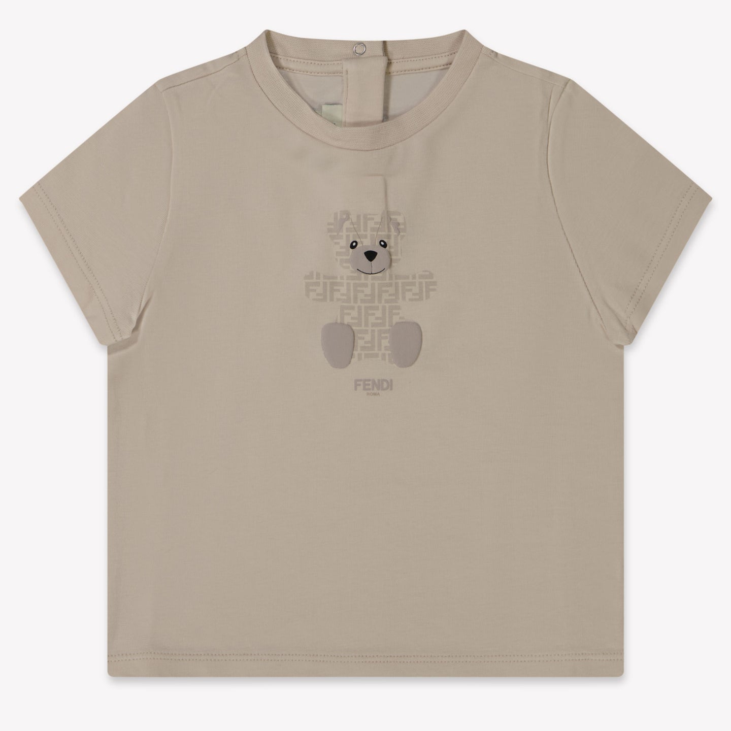 Fendi Baby Unisex T-Shirt  Beige