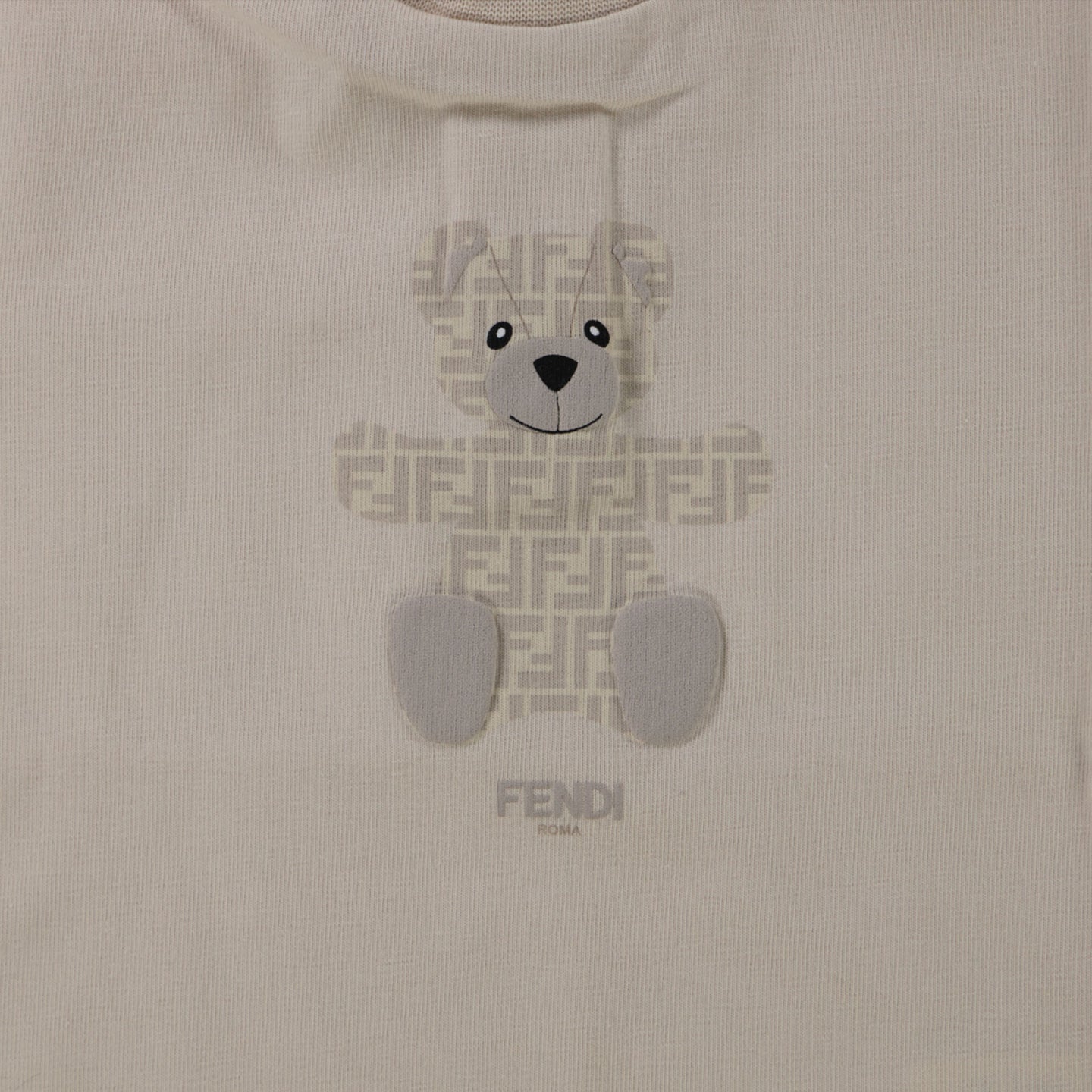 Fendi Baby Unisex T-Shirt  Beige