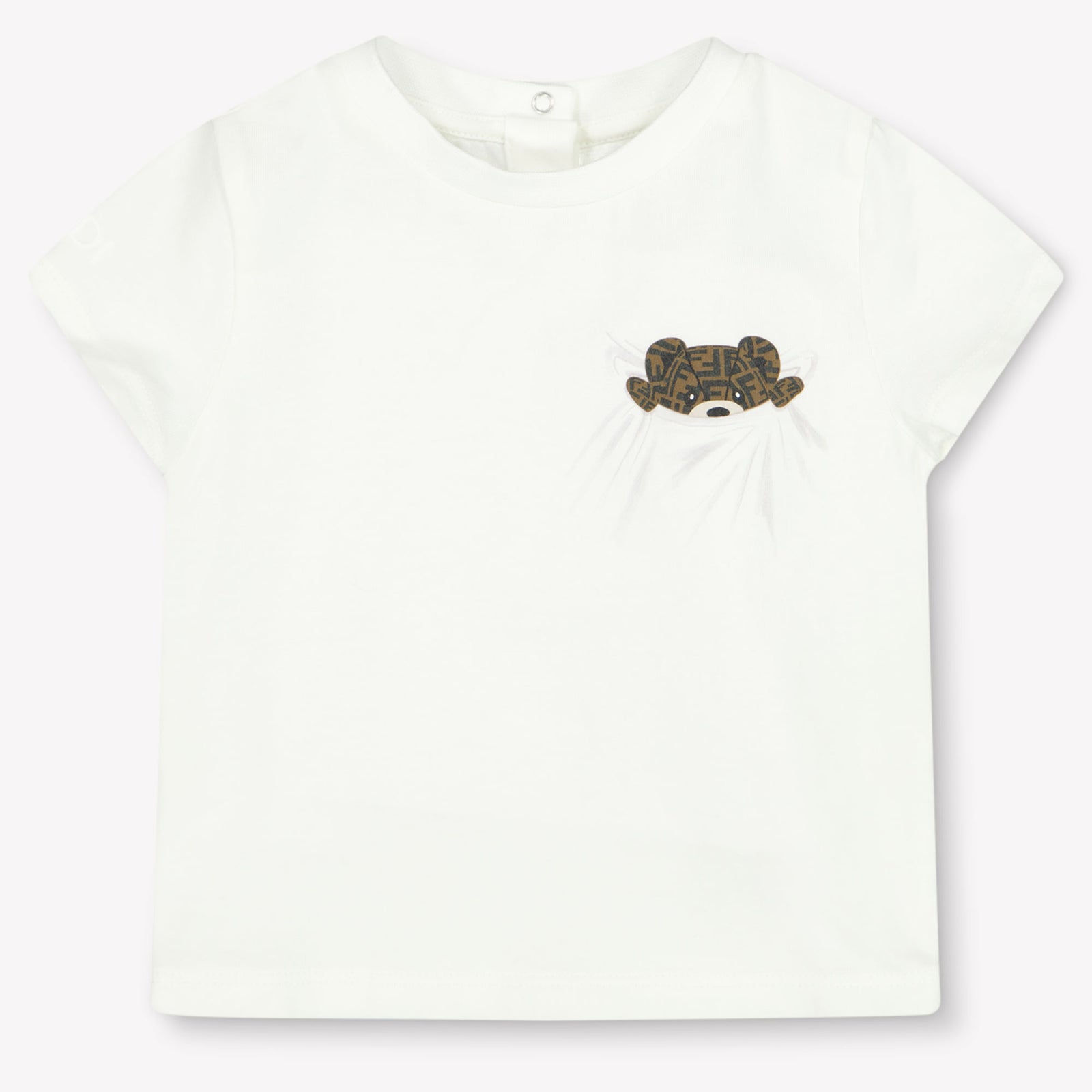 Fendi Baby Unisex T-Shirt  White