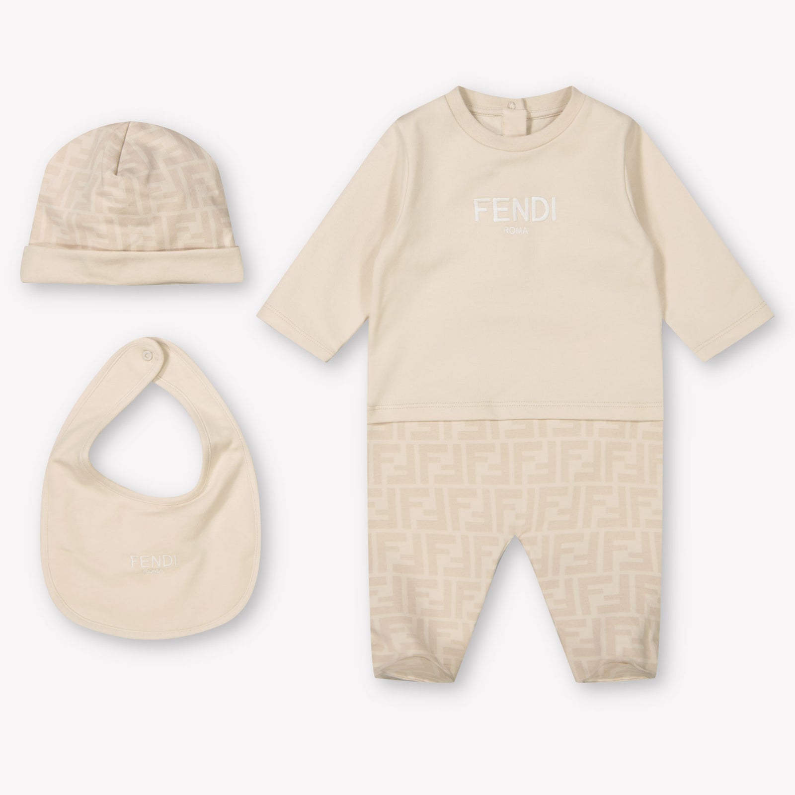 Fendi Baby Unisex Boxpakje In Beige