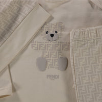 Fendi Baby Unisex Playsuit  Beige