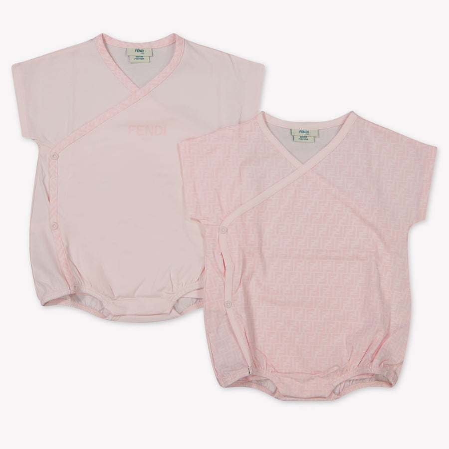 Fendi Baby Unisex Romper in Light Pink