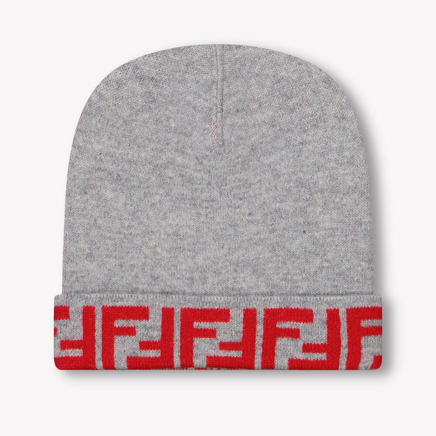 Fendi Baby Unisex Beanie in Grey