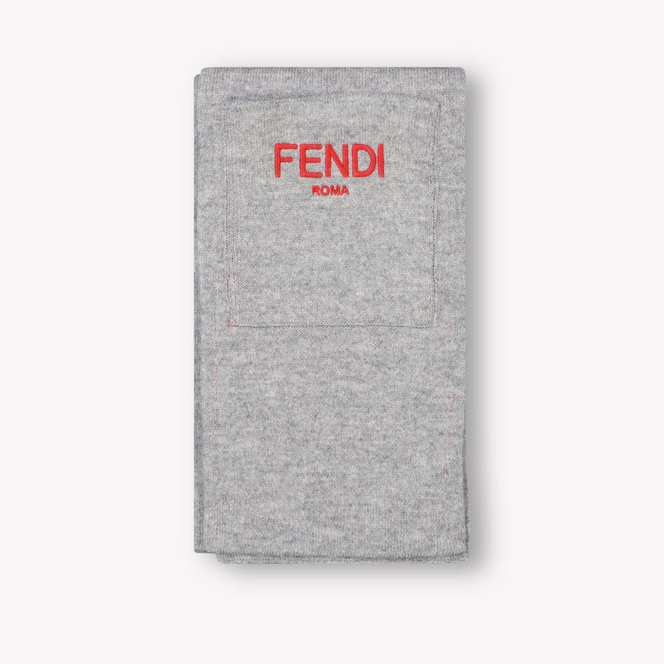 Fendi Baby Unisex Scarves  Gray