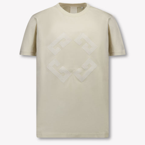 Givenchy Kids Boys  T-Shirt Beige