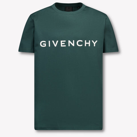 Givenchy Kids Boys  T-Shirt Dark Green