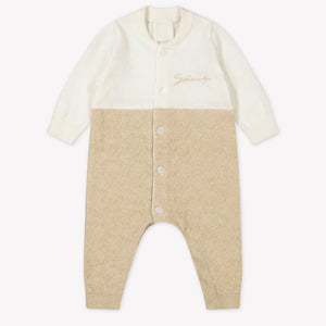 Givenchy Baby Unisex Playsuit  Beige