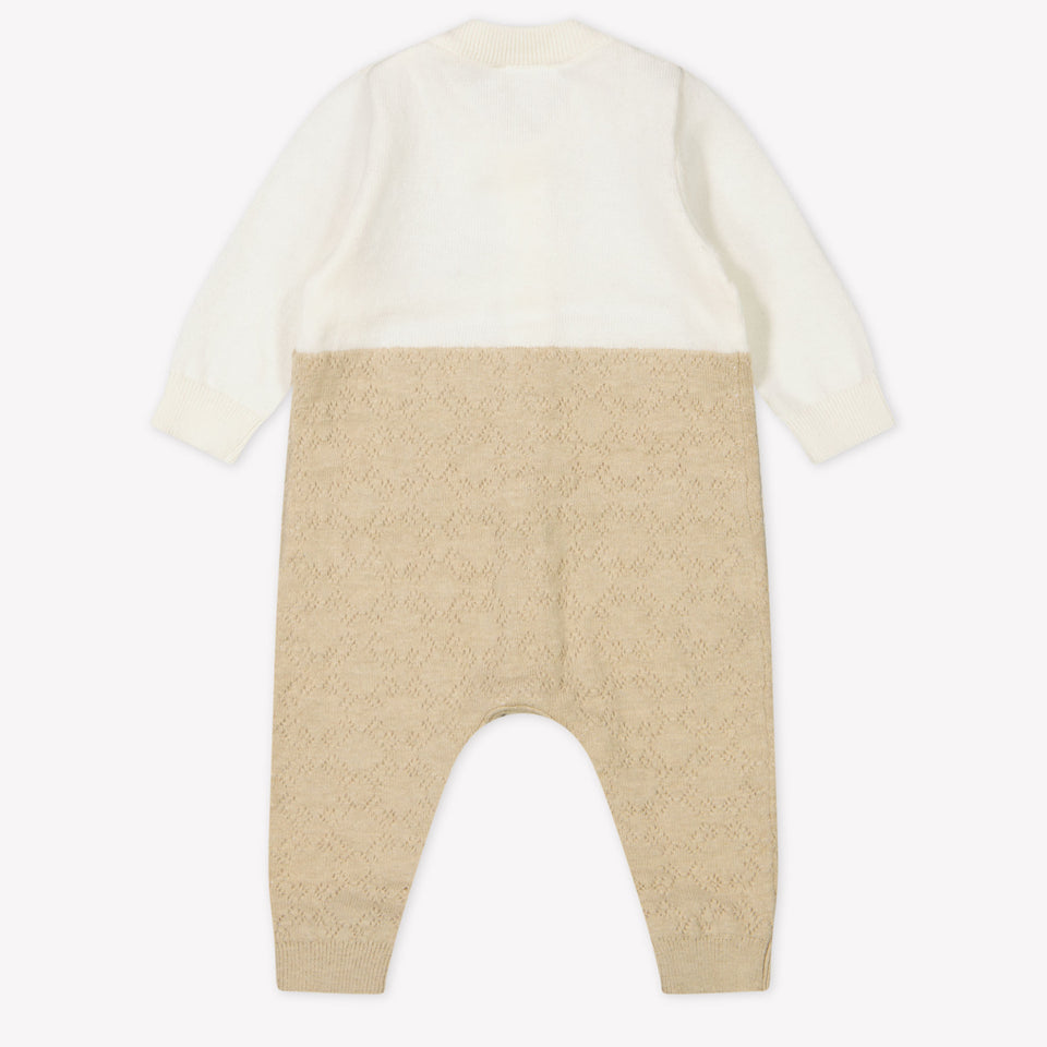Givenchy Baby Unisex Playsuit  Beige
