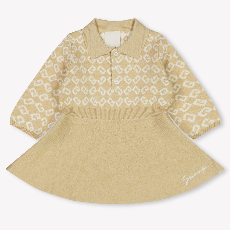 Givenchy Baby Meisjes Jurk In Beige