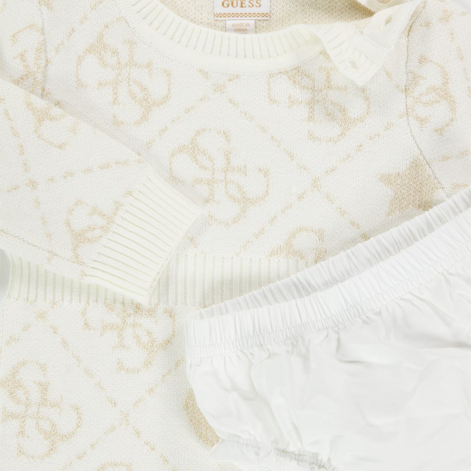Guess Baby Girls Dress  Offwhite