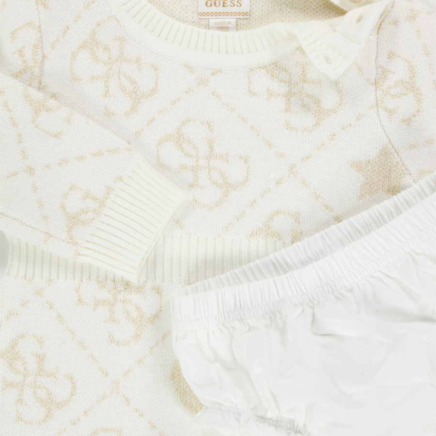 Guess Baby Girls Dress  Offwhite