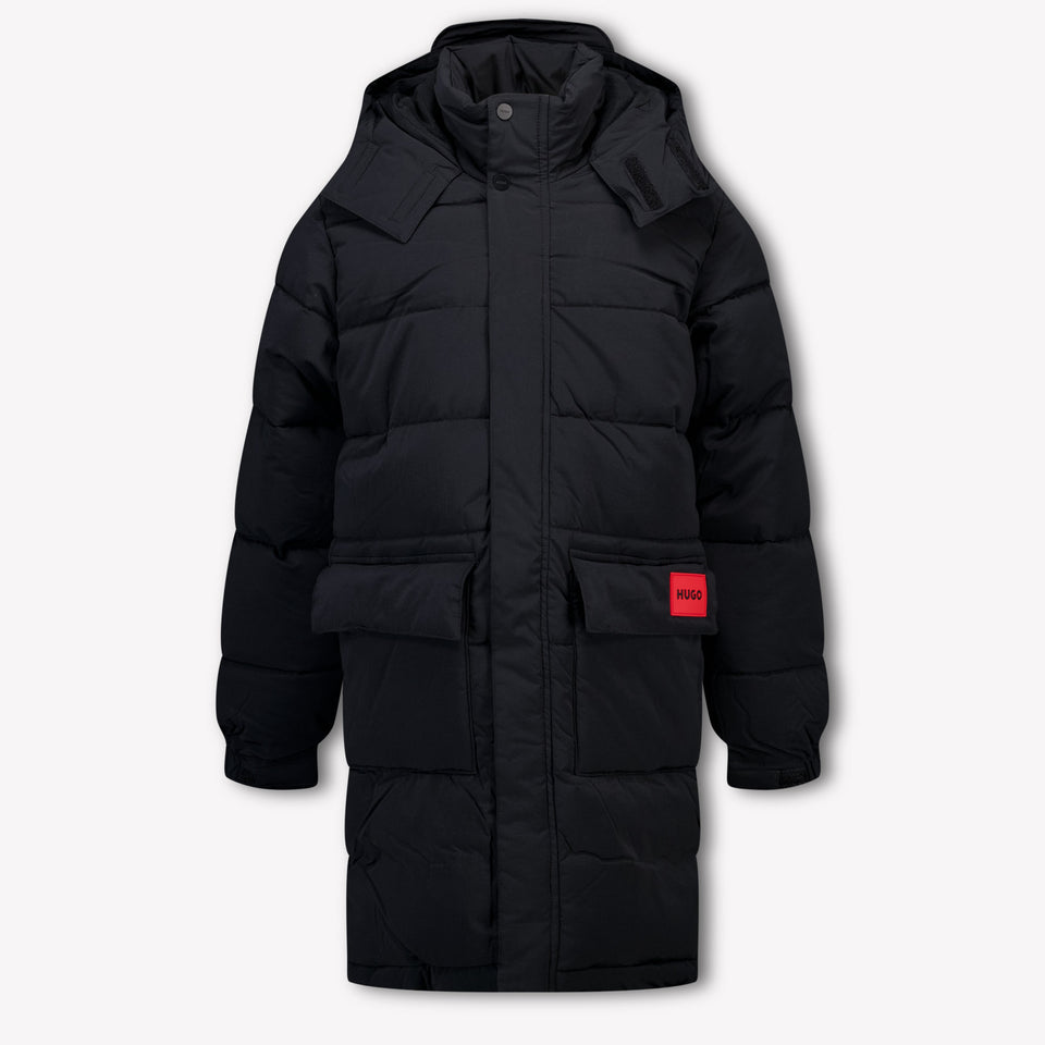 HUGO Kids Boys Winter Jacket  Black