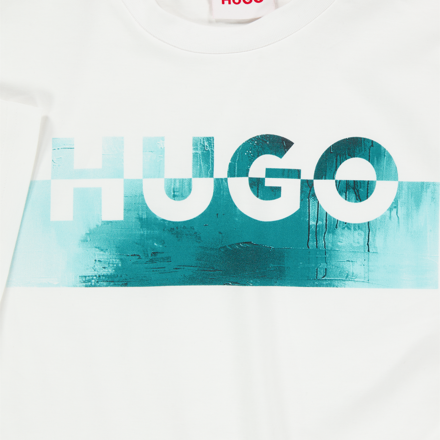 HUGO Kinder Jongens T-Shirt In Wit