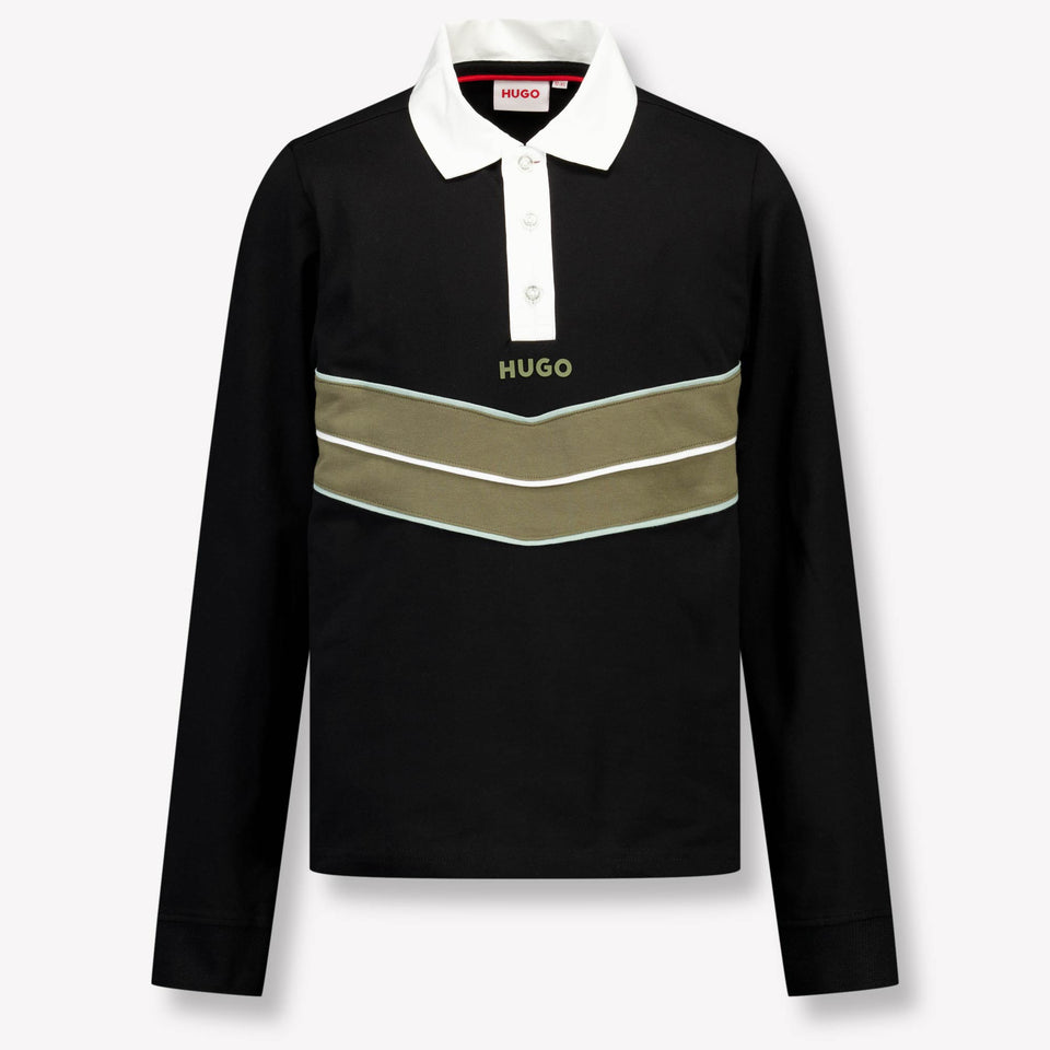 HUGO Kinder Jongens Polo In Zwart