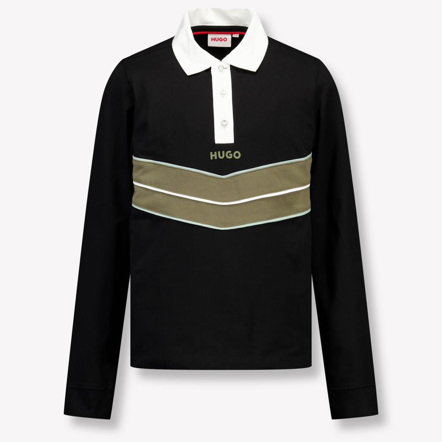 HUGO Kinder Jongens Polo In Zwart