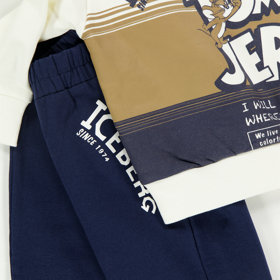 Iceberg Baby Jongens Joggingpak In Off White