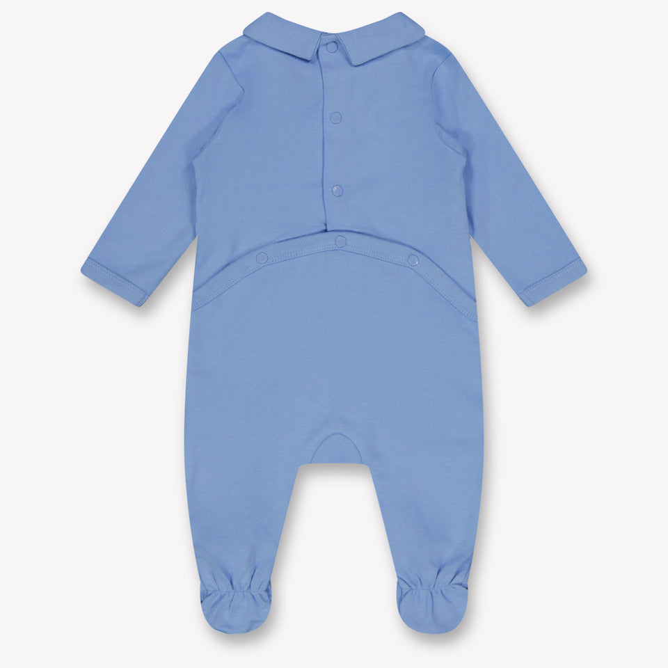Kenzo kids Baby Unisex Playsuit In Light Blue