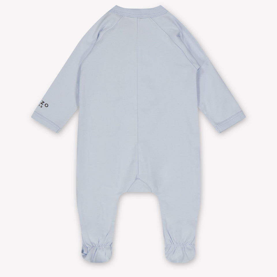 Kenzo kids Baby Unisex Playsuit In Light Blue