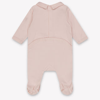Kenzo kids Baby Unisex Playsuit In Light Pink
