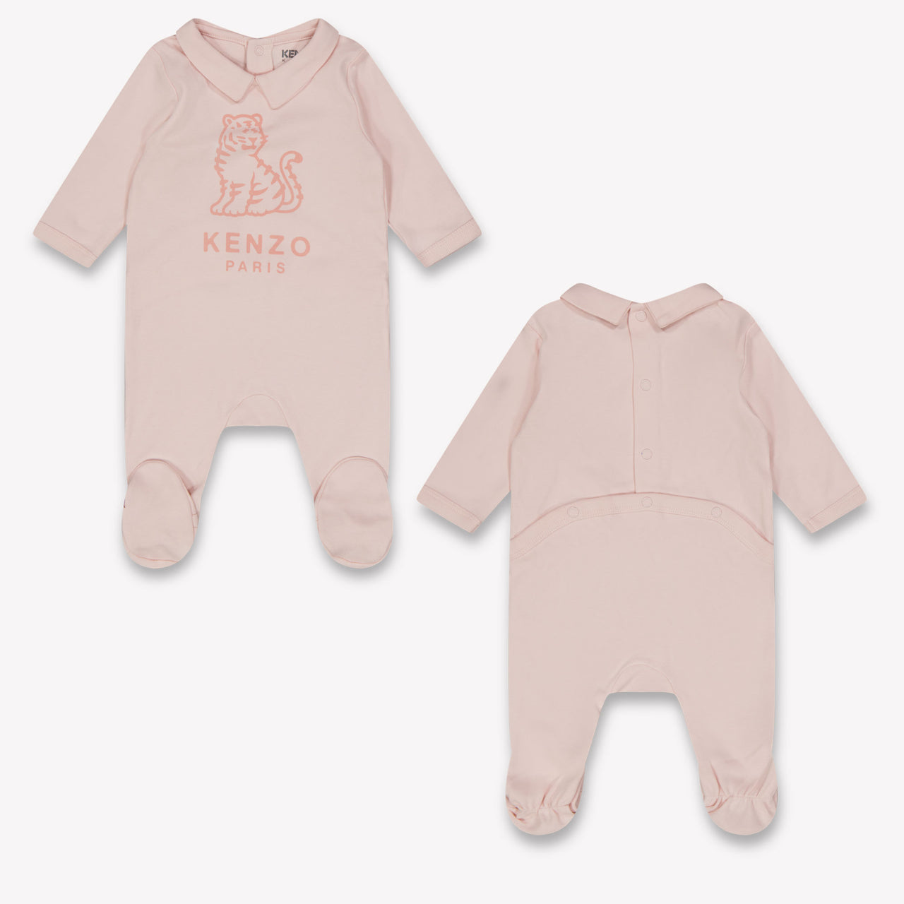 Kenzo kids Baby Unisex Playsuit In Light Pink