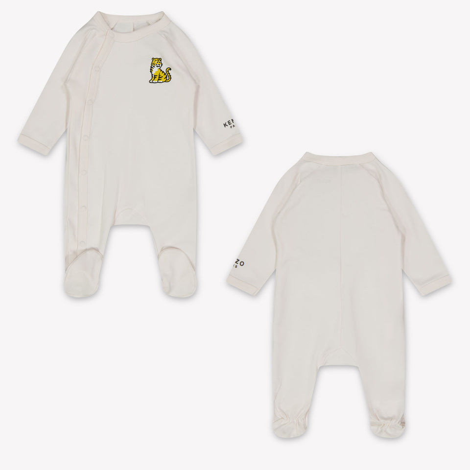 Kenzo kids Baby Unisex Playsuit In Light Pink