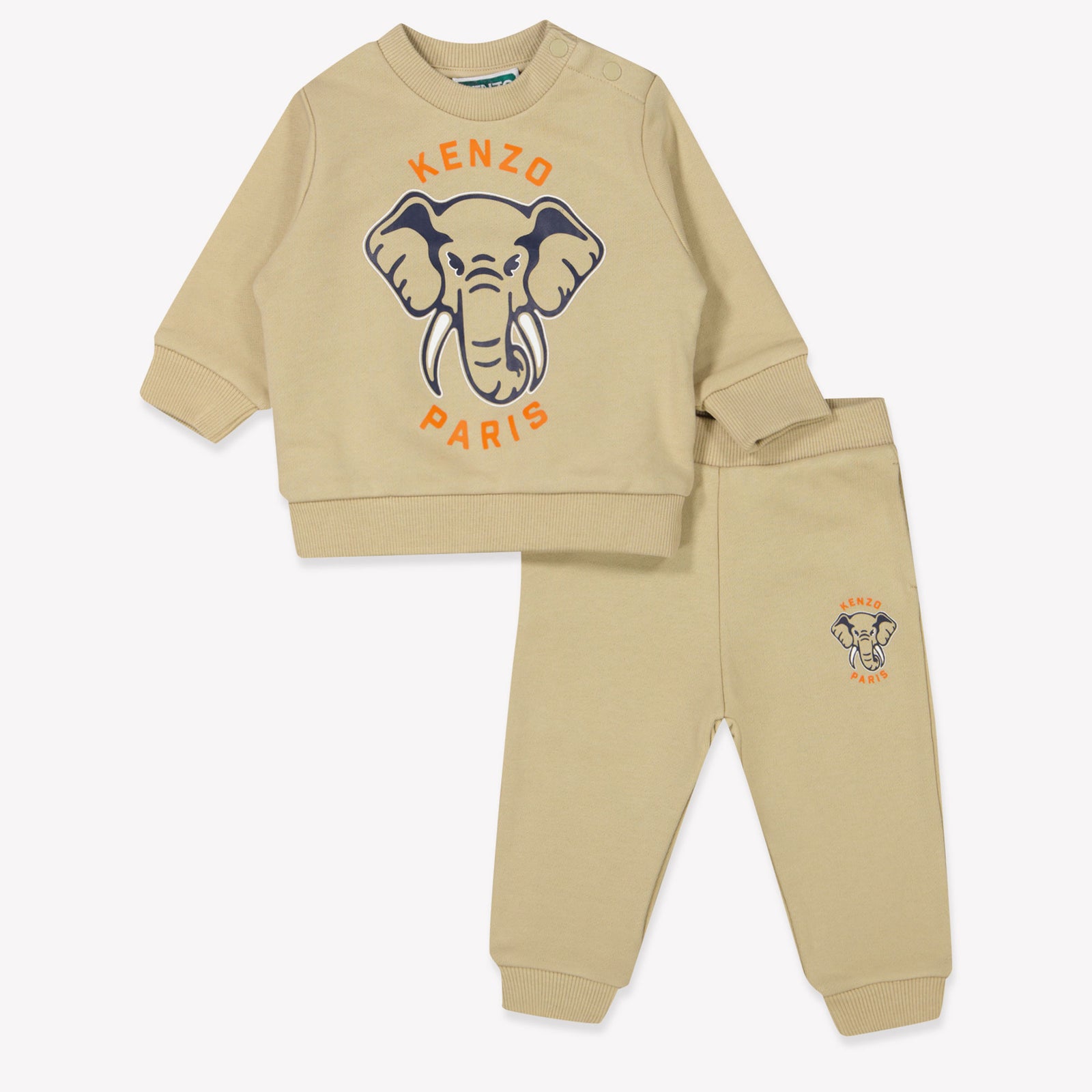 Kenzo Kids Baby Boys Tracksuit  Light Beige