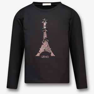 Liu Jo Kids Girls  T-Shirt Black