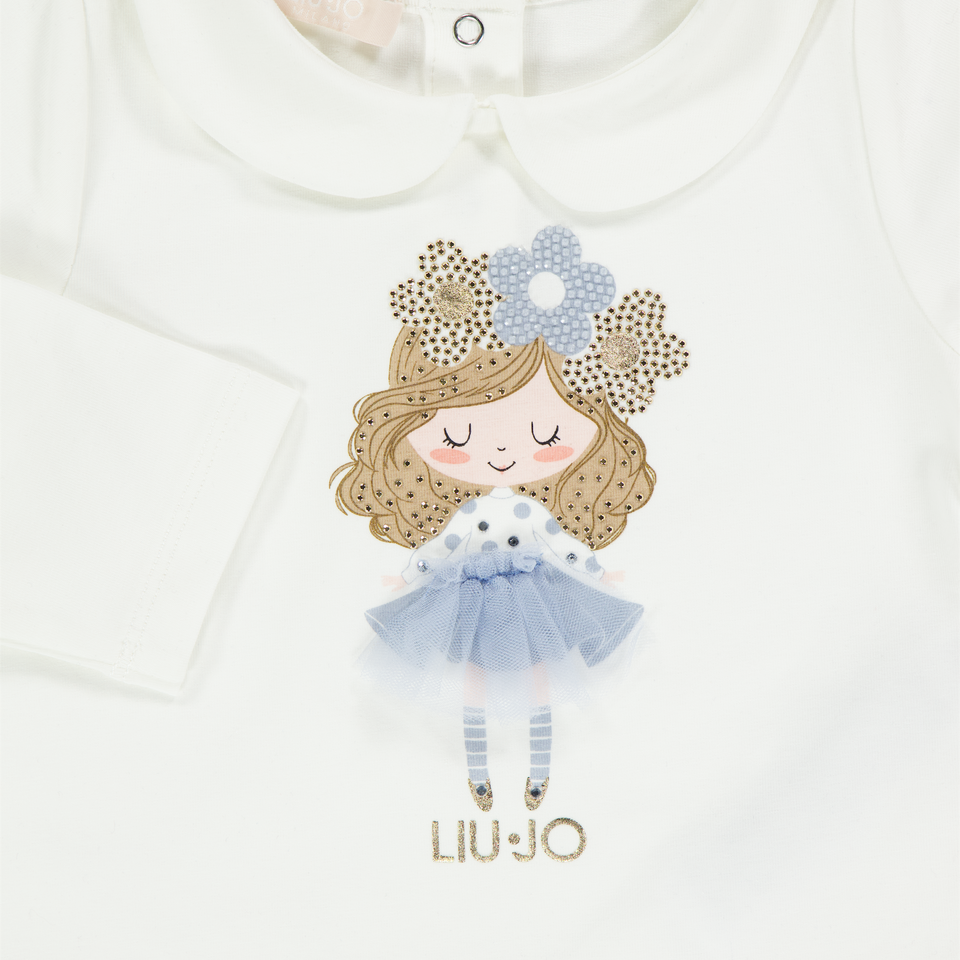 Liu Jo Baby Girls T-Shirt  Offwhite
