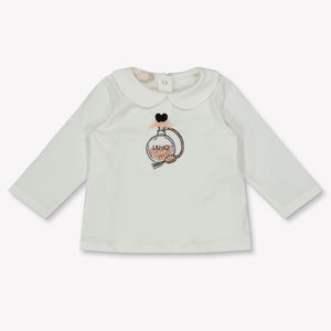 Liu Jo Baby Girls T-Shirt  Offwhite
