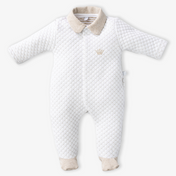 First Baby Unisex Playsuit  White