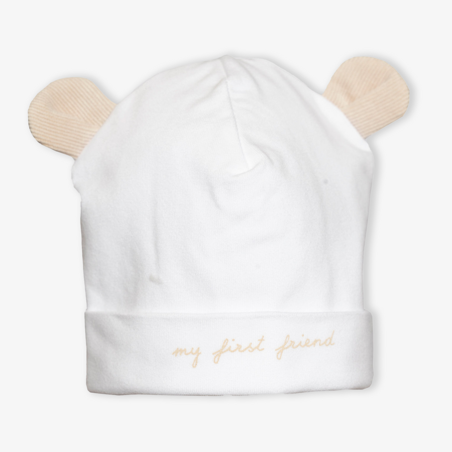 First Baby Unisex Beanie in White