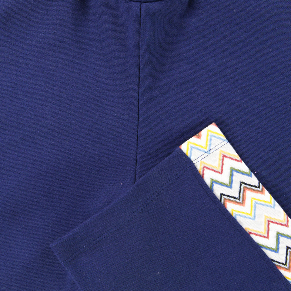 Missoni Kids Boys  Pants Navy