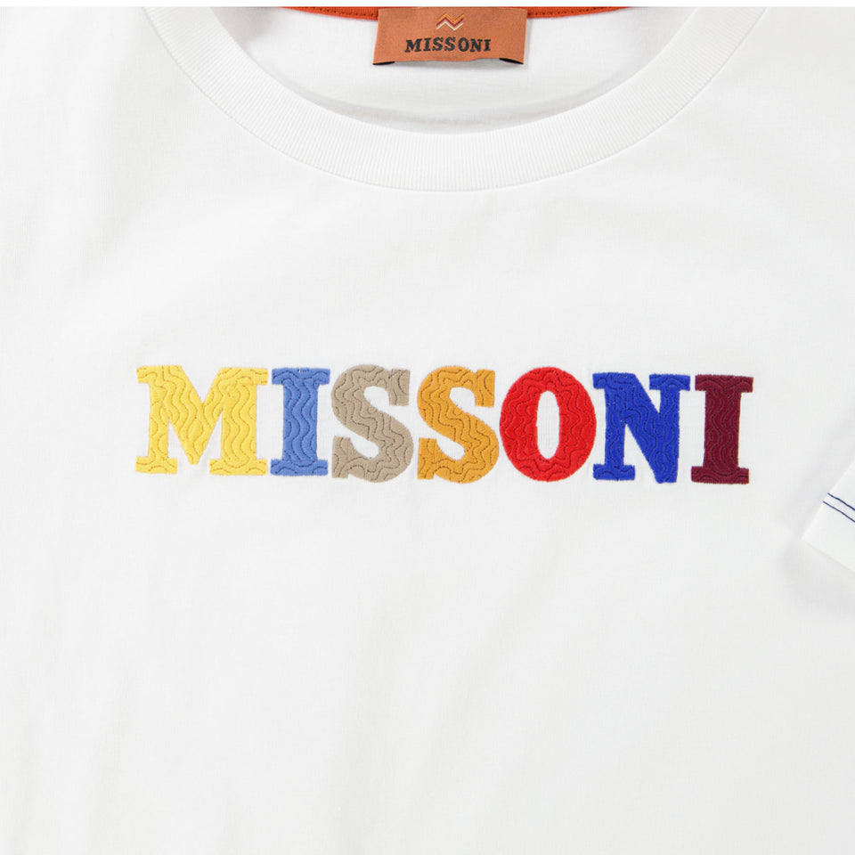 Missoni Kids Boys  T-Shirt White