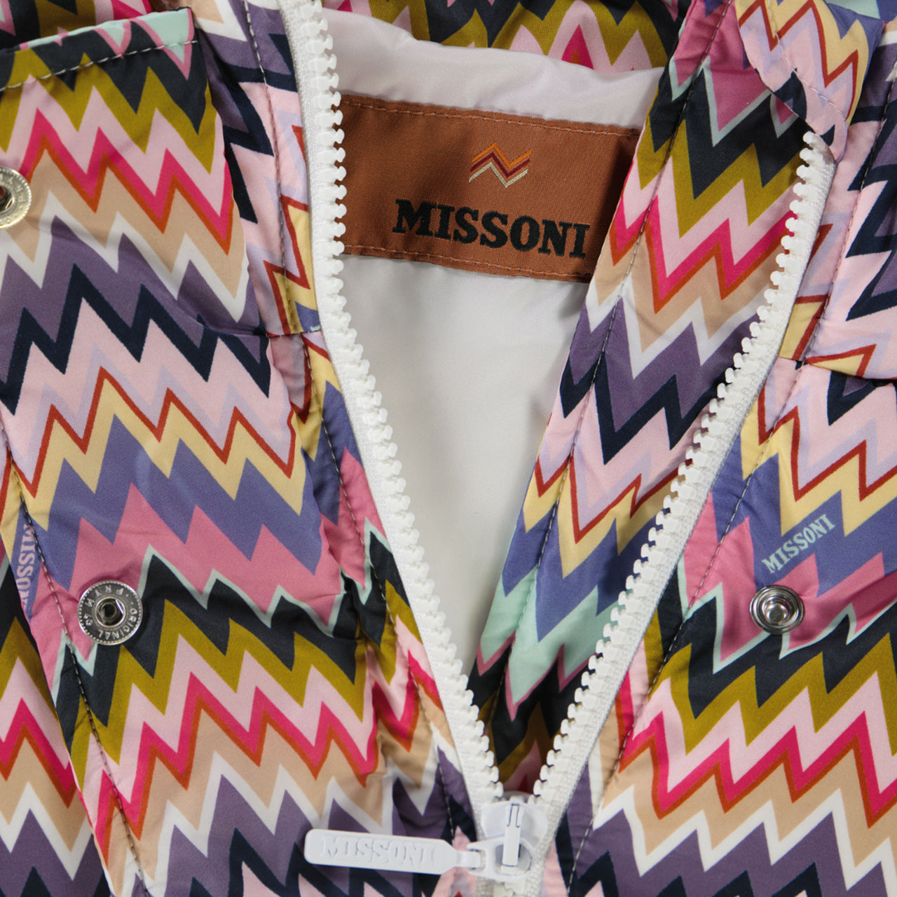 Missoni Kinder Meisjes Winterjas In Wit