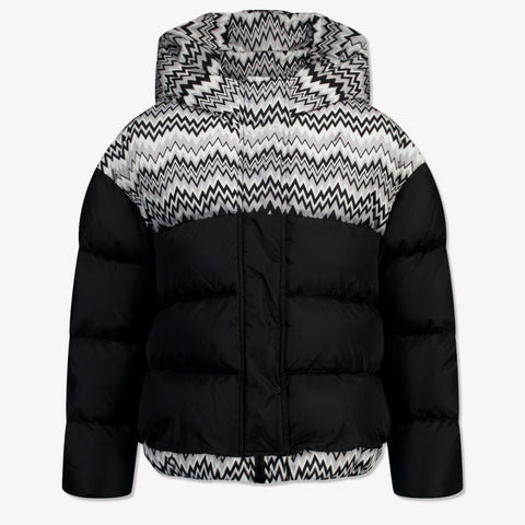 Missoni Kinder Meisjes Winterjas In Zwart