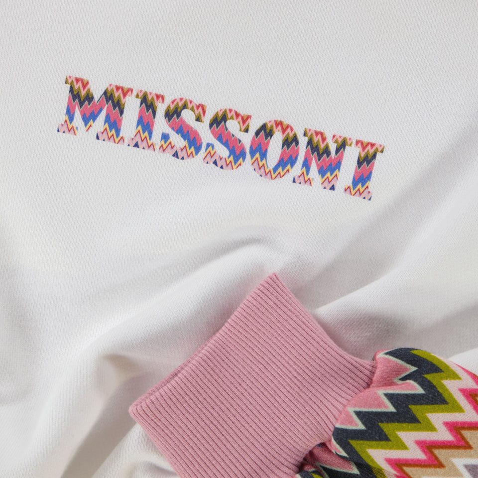 Missoni Kids Girls Sweater White