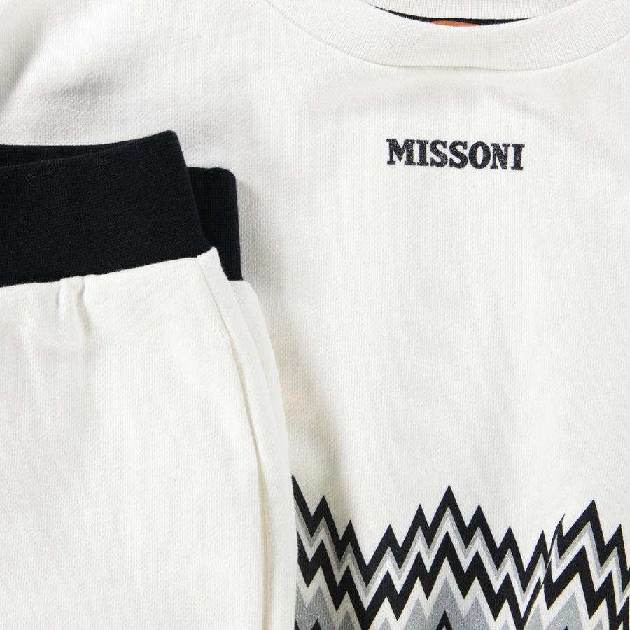 Missoni Kinder Meisjes Joggingpak In Wit