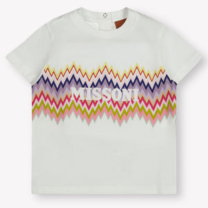 Missoni Baby Meisjes T-Shirt In Wit