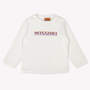 Missoni Baby Meisjes T-Shirt In Wit