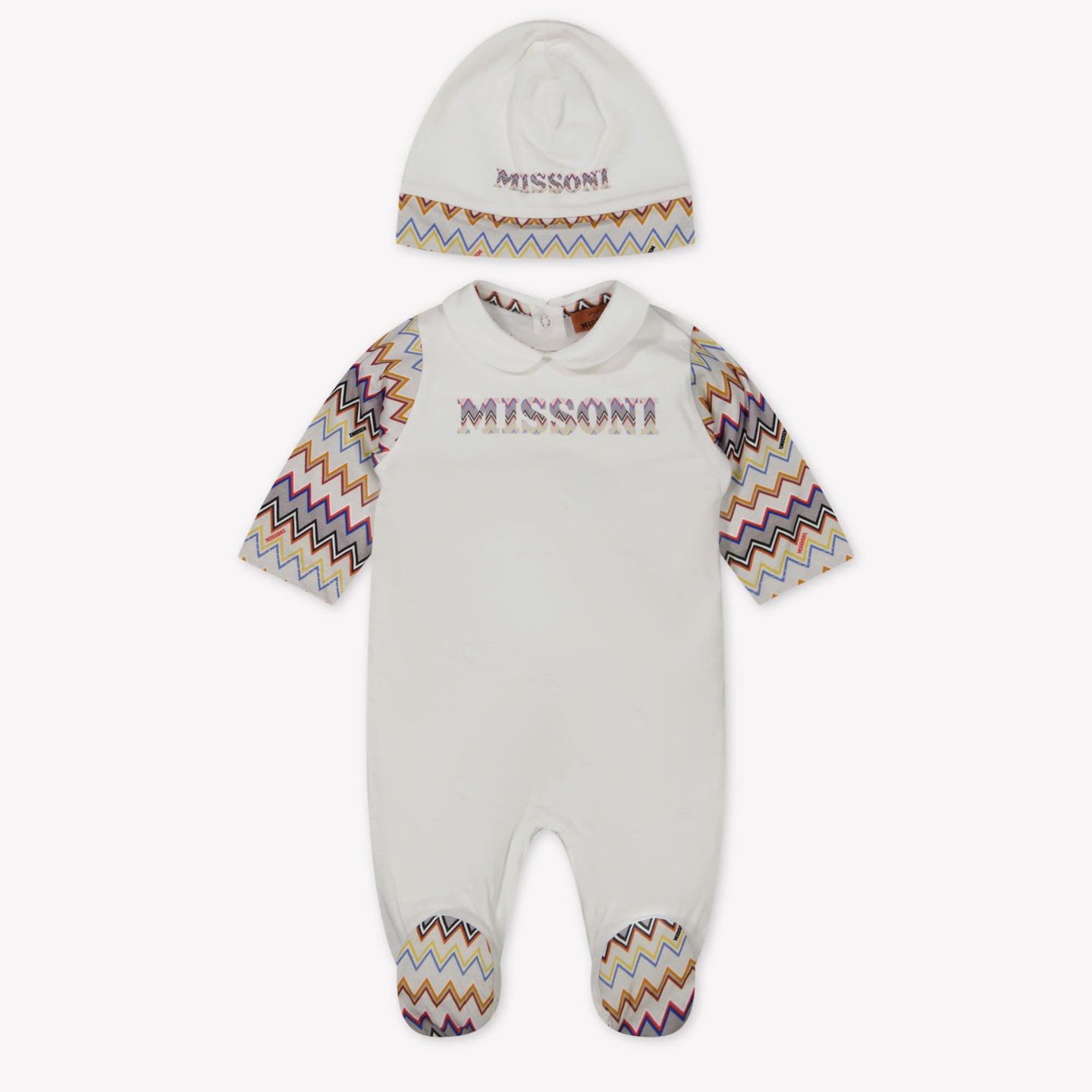 Missoni Baby Boys Playsuit  White
