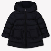 Moncler Molan Baby Meisjes Winterjas In Navy